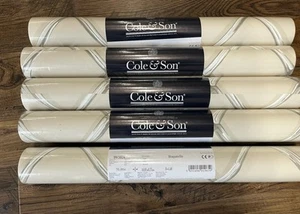 NWT COLE & SON Wallpaper 99/5024 Bagatelle Stone 5 Double Rolls Sealed - Picture 1 of 7