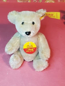 STEIFF Original Steiff Tan Mohair Bear Pin Germany 4” (10cm) TAGS Ean 604683 - Picture 1 of 11