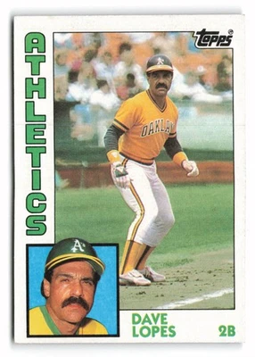 1984 Topps #669 Dave Lopes Oakland Athletics - Image 1 of 2