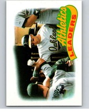 1989 Topps Baseball #639 Walt Weiss Oakland A's TL  Oakland Athletics 