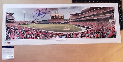 Póster fotográfico firmado por Tim Salmon 9,5x27 The Magical Comeback (PSA) de los Angelinos de béisbol Foto 1 de 4