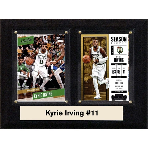 NBA 6"x8" Kyrie Irving Boston Celtics Two Card Plaque Cover