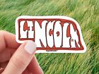Lincoln Nebraska Waterproof Vinyl Sticker For Laptop, Water Bottle, Car, Cooler