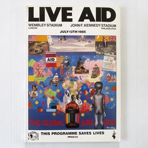 Live Aid Konzertprogramm Wembley-Stadion 1985 Queen Freddie Mercury Buch (Ex+) - Bild 1 von 10