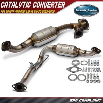 2x Rear Side Catalytic Converter for Toyota 4Runner Lexus GX470 2005-2009 GX460 - Image 1 of 4