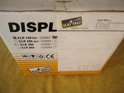 Clay Paky V.I.P. 150 PFC Display Line Lighting Fixture 220 - 240 Volt -*NOS* - Image 1 of 4