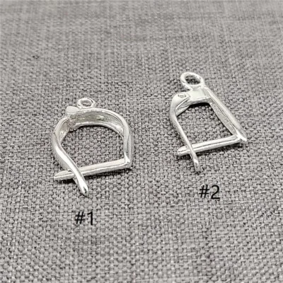 2 Pairs of 925 Sterling Silver Plain Lever Back Earring Wires w/ Open Jump Ring - Image 1 of 4
