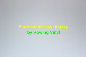 Fluorescent Adhesive Vinyl Letter & Number Stickers Indoor Outdoor High Vis Bin - Picture 1 of 23