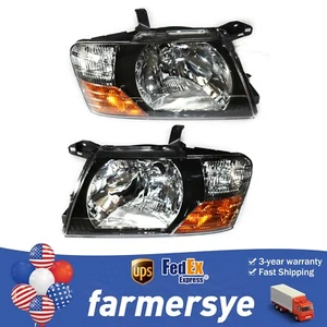Pair Headlights Headlamp LED Projector Front For 00-06 Mitsubishi Pajero Montero - Picture 1 of 13