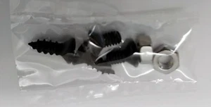 Kit de tornillos de óxido negro marco de matrícula - Imagen 1 de 1