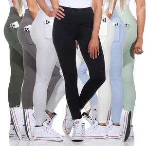 Damen Yoga Gym Fitness Hose Push Up Leggings Sports Stretch Jogginghose Leggins - Bild 1 von 41