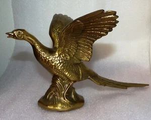 PHEASANT VINTAGE MID CENTURY MODERN BRASS - Picture 1 of 5