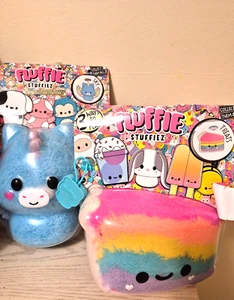 set of 2 Fluffie Stuffiez, Sky Pegasus and Treats Cake slice, new - Picture 1 of 6