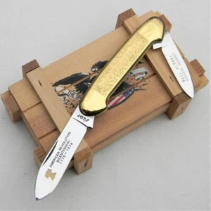 STAR Japan-made 1976 LET FREEDOM RING brass canoe knife, only 1776 made; UNUSED - Picture 1 of 16