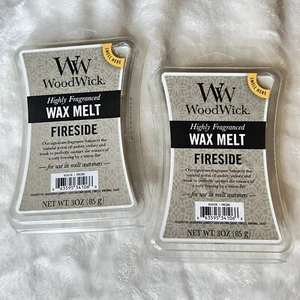 Fireside Wax Melts Set Of 2 6-packs WoodWick New - Picture 1 of 8