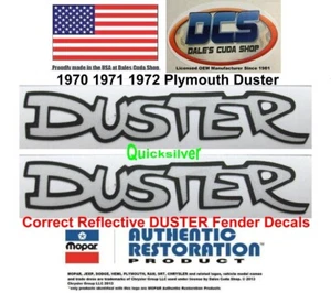 1970 72 Plymouth Valiant Duster Fender Decals 3505742 MoPar USA - Picture 1 of 2