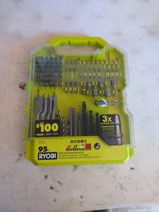 Ryobi Drill And Impact Drive Kit with Case (95 Piece) Drilling Impact Bits - Picture 1 of 8