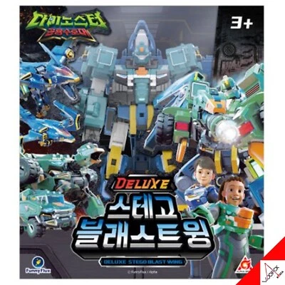 DINOSTER DELUXE STEGO BLAST WING 3-Step Transformer Robot Action Figure Toy 2023 - Image 1 of 4