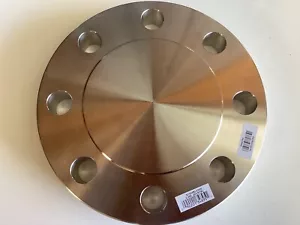 TUBO 3" IN, FLANGIA CIECA, ACCIAIO INOX 304/304L, 81/4 IN FLANGIA DIA ESTERNA - Foto 1 di 5