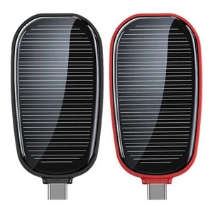 Mini Solar Power Bank Portable Keychain Powerbank For Cell Phone 1200mAh - Photo 1 sur 21