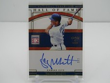GEORGE BRETT 2020 NATIONAL TREASURES HALL OF FAME AUTOGRAPH AUTO! #7/7! SSP! 