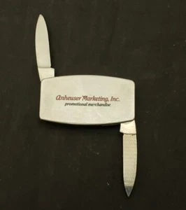 Zippo Money Clip Knife /Anheuser Marketing Inc. Beer Advertising  - Picture 1 of 3