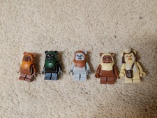Lego Star Wars EWOKS 5  Mnifigures lot