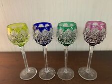4 verres couleur modèle Florence en cristal de Saint Louis (prix à la pièce)