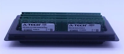 A-Tech 8GB Kit (4 x 2GB) PC2-5300 (DDR2-667) Matching Memory Tested Grade A - Image 1 of 4