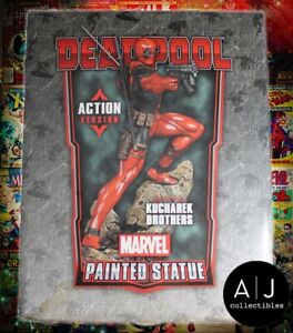 Bowen Designs Deadpool Red Action Statue DAMAGED SEE PICS
