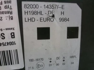 Renault Vel Satis 8200014357 Scheinwerfer Xenon vorn links BJ2003 - Bild 1 von 6