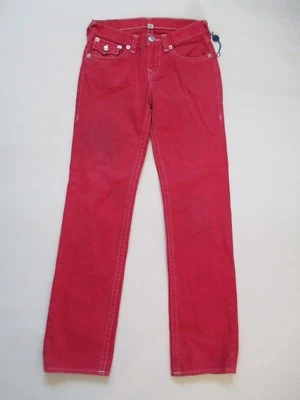 Pantalones de mezclilla para niñas jóvenes True Religion rectos rosa coral bolsillos con solapa 14 Foto 1 de 4