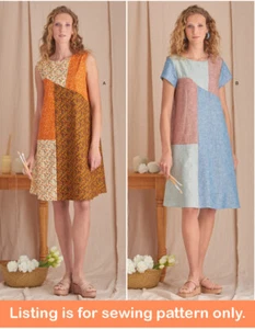 NÄHMUSTER Damenkleidung Kleidung Kleid Sommerkleid Patchwork Übergröße 9615 - Bild 1 von 3