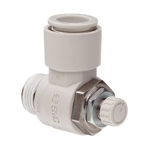 SMC AS2201F-02-10S Air Flow Control Valve with Push-to-Connect Fitting1Bag/10p - Picture 1 of 4