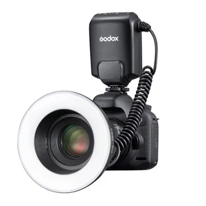 Godox ML-150 II Makro On-Kamera Ring Blitz Strobe mit 6 Objektiv Adapter Ring - Bild 1 von 11