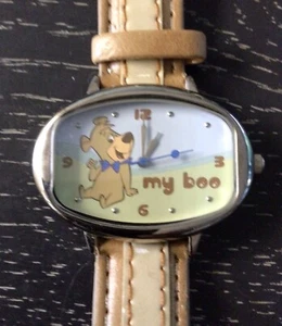 Orologio Vintage Hanna-Barbera My Boo Ovale 5100/004 Yogi Bear Boo Boo Japan Movemen - Foto 1 di 9