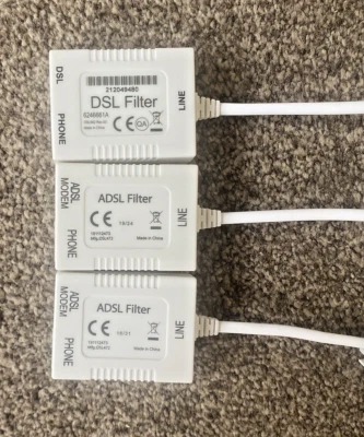 2 ADSL & 1 DSL MIKROFILTER NIE BENUTZT - Bild 1 von 4