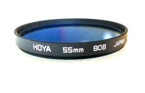 55mm HOYA 80B Filter - Blue Color Correction - PERFECT LN - Picture 1 of 3