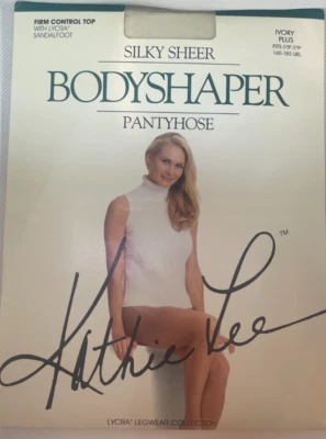 Body Shaper Silky Sheer Pantyhose, Kathy Lee, Ivory, Plus - Image 1 of 2