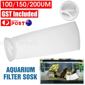 100/150/200um Micron Fish Tank Bags Wet Dry Filter Socks For Marine Aquarium - Picture 1 of 18