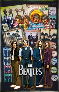 Beatles Tribute Poster - 11x17" Vivid Colors - Picture 1 of 4