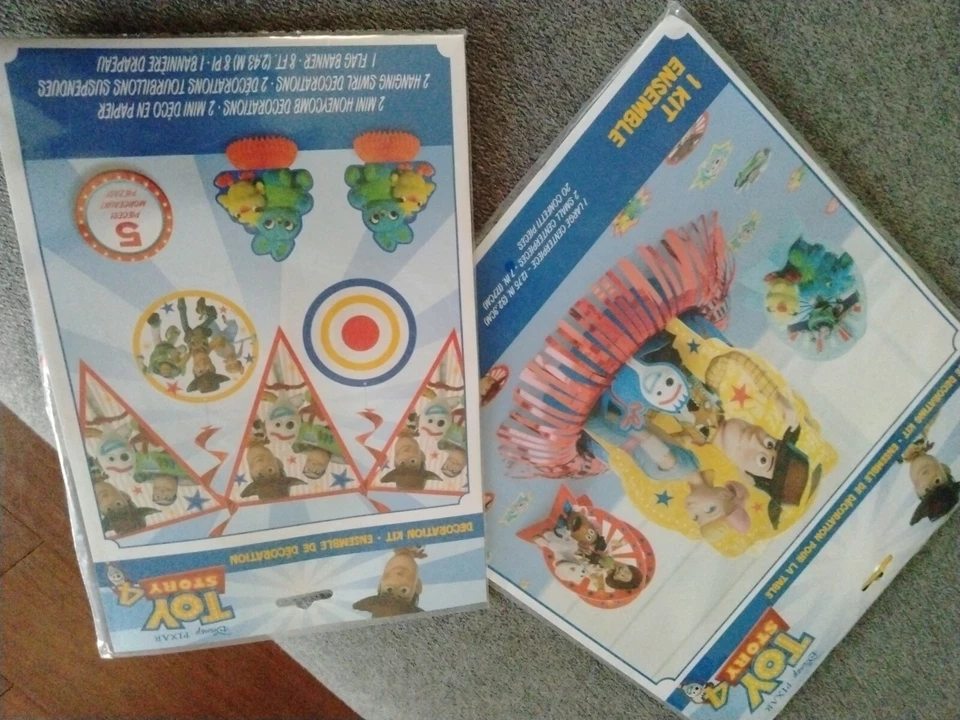 Toy Story 4 Decoraciones de Fiesta de Cumpleaños 28 PIEZAS 🎉🥳🎊NUEVO EN PAQUETE-¡DIFÍCIL DE ENCONTRAR!! DISNEY PIXAR Foto 1 de 4