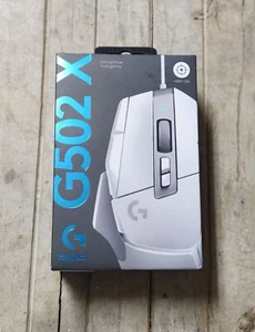 NEW Logitech G502 X Wired Gaming Mouse - White - Afbeelding 1 van 2