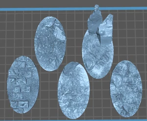 Wraith king's 60x35mm ruins oval base toppers Kings of war Necropolis28 DND - Picture 1 of 4