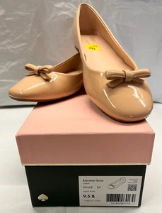 Batido de melocotón Kate Spade New York Kiersten Bow talla 9,5, nuevo en caja - Imagen 1 de 7
