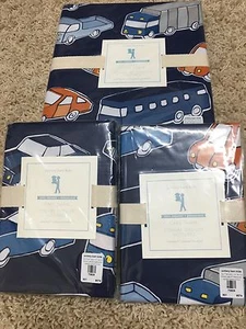 New Pottery Barn Kids Cars Full Queen F/Q Duvet Cover Two Shams - Picture 1 of 1