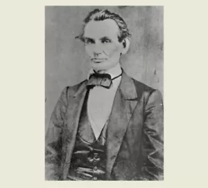 FOTO de Abraham Lincoln de Big Man 1860 Decatur Illinois, presidente de la Guerra Civil - Imagen 1 de 1