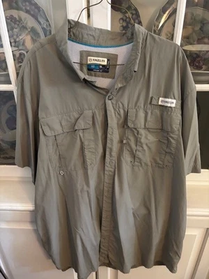 Camisa Magellan 2XL verde calce pescador para hombre Foto 1 de 4