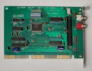 Controlador ISA Tarjeta I/If Mitsumi Unidad CD-ROM 16 BITS (74-1645A, Retro, 1994) - Imagen 1 de 4