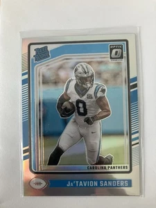 2024 Optic Football Ja’Tavion Sanders Rated Rookie Silver Prizm - Picture 1 of 2